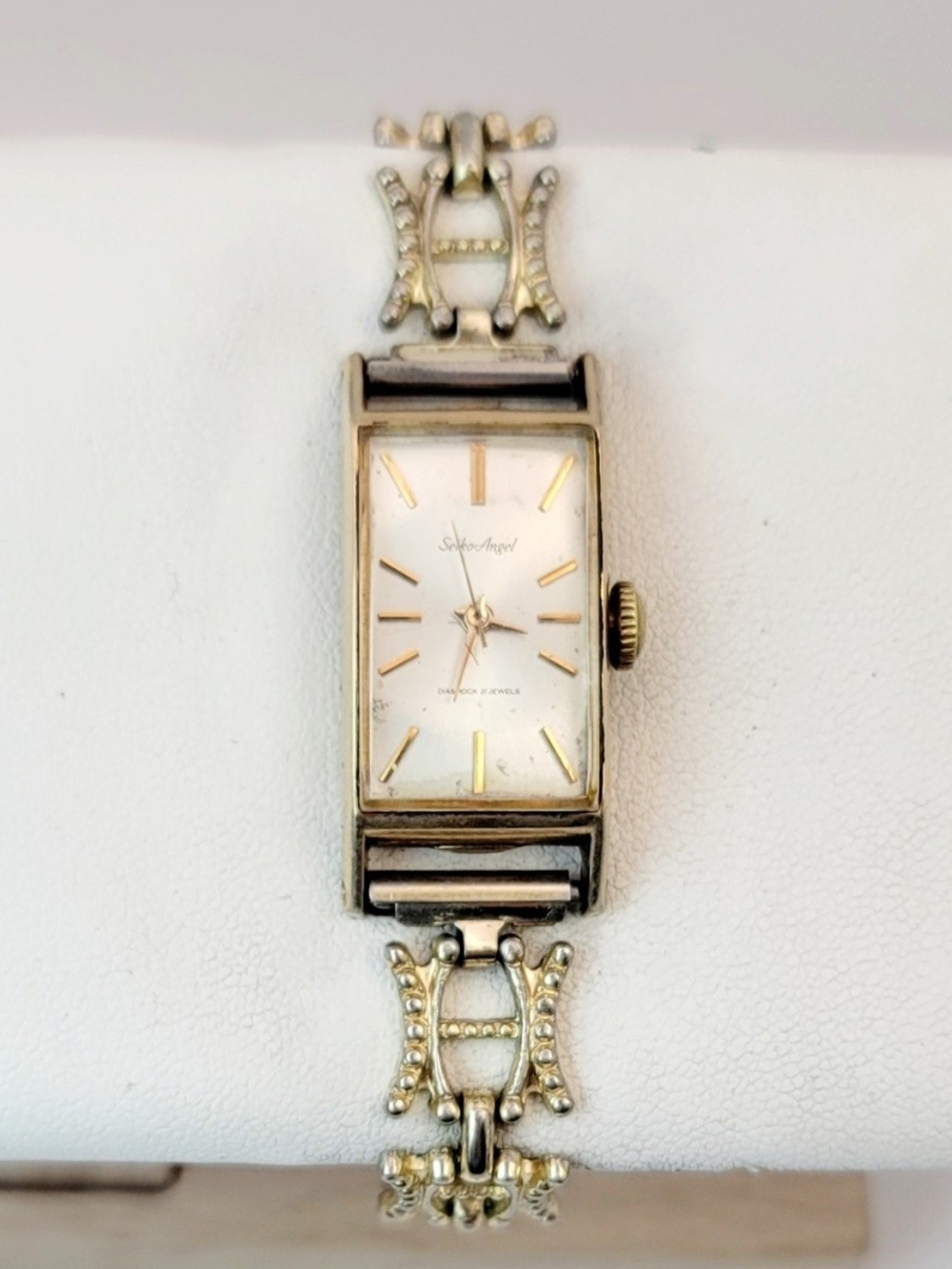 Vintage Seiko Angel 21 Jewels Manual Wind Ladies Watch — 1004‑3020 — Gold Filled
